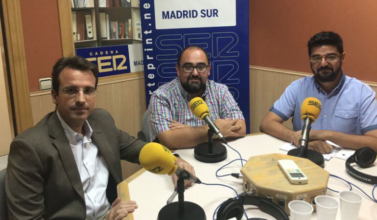 Miguel Ángel recuenco (PP), Óscar Valero (Convergencia de la Izquierda) y Álvaro Gómez (PSOE)