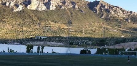 Vista general del Campo Municipal de los Deportes &#039;Francisco Herrera Cueva&#039;, donde el Jódar C.F. disputa sus encuentros como local