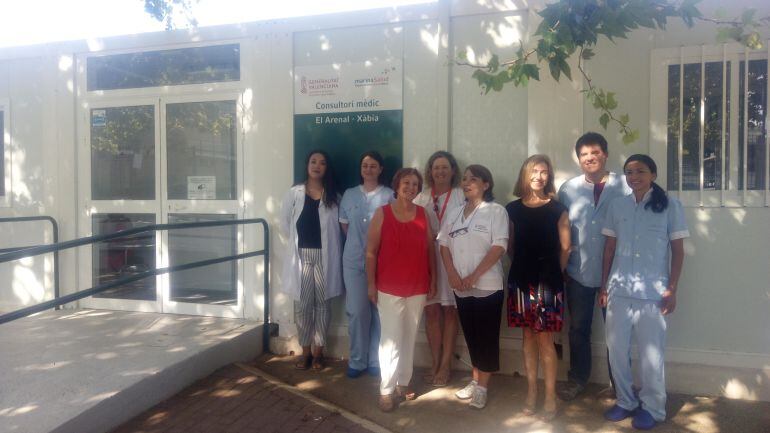Visita al consultorio médico de verano de Xàbia, en la zona del Arenal.