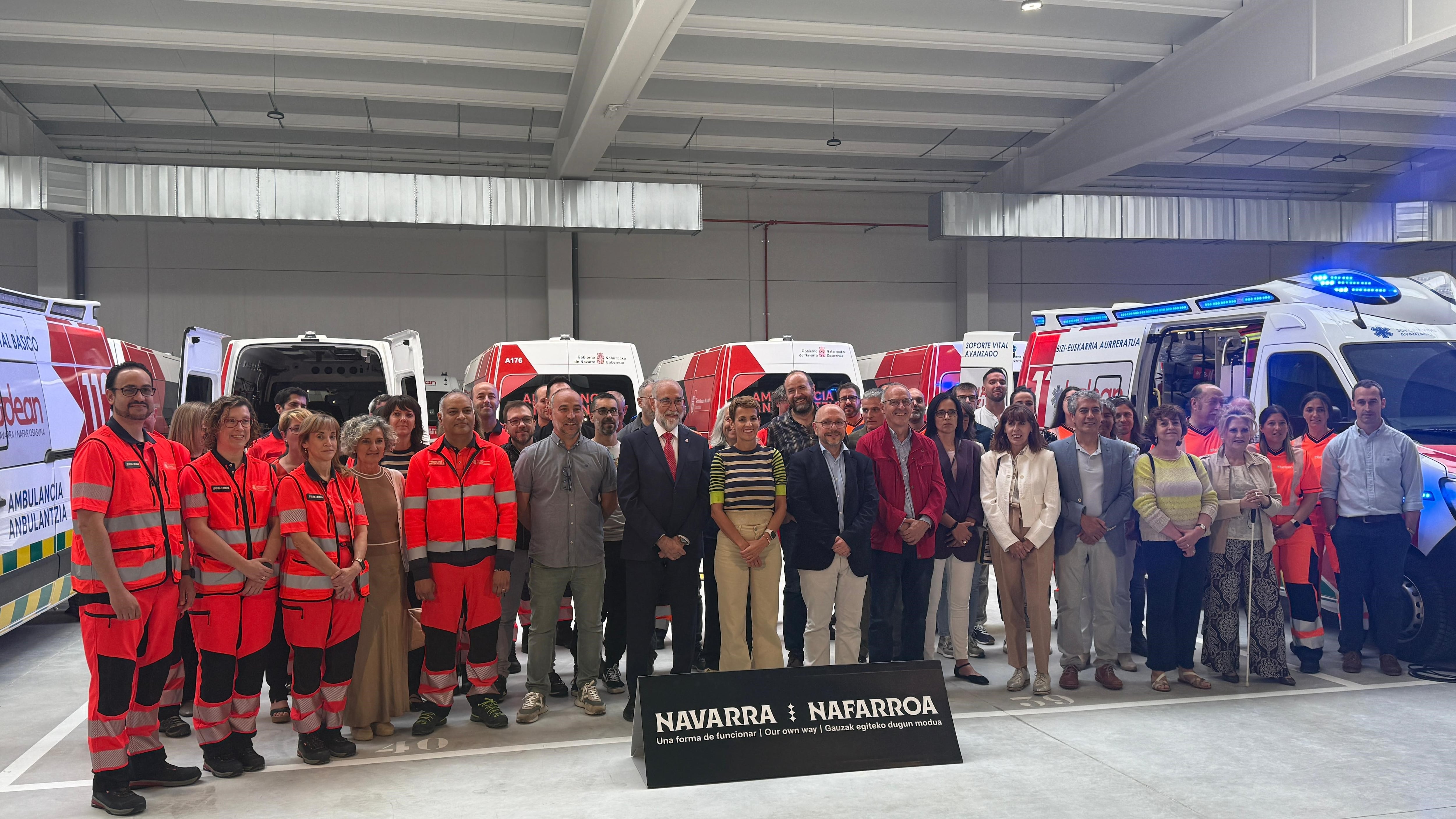 Presentación de la nueva empresa pública de ambulancias en Navarra, Bidean. Cadena SER
