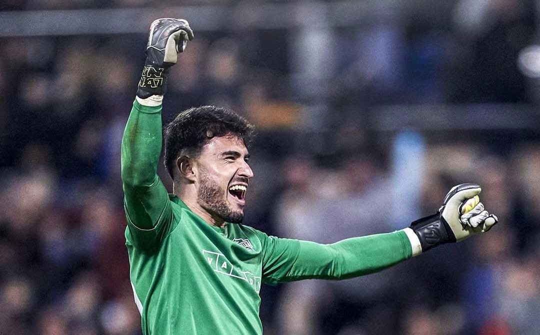 Gaizka Campos, durante un partido con su anterior equipo, el Intercity