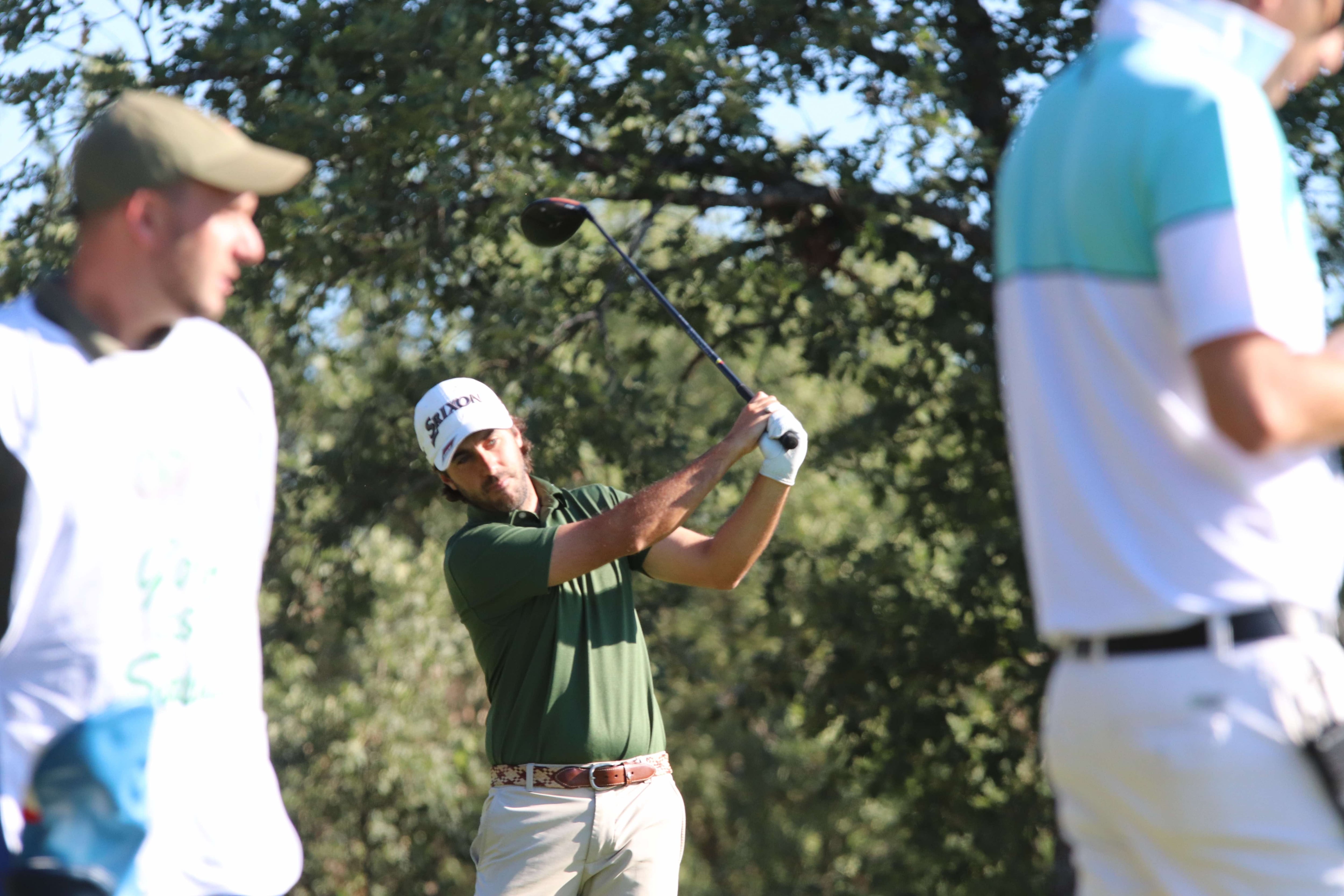 El golfista soriano Dani Berná durante un campeonato.