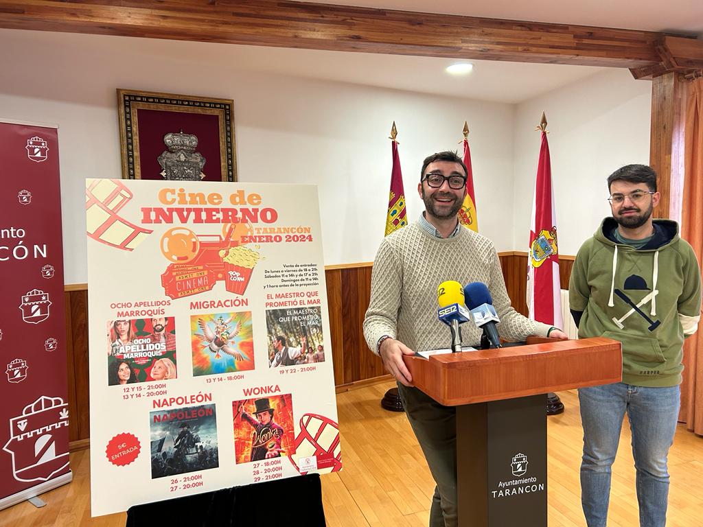 Presentación del programa Cine de Invierno 2024 del Ayuntamiento de Tarancón