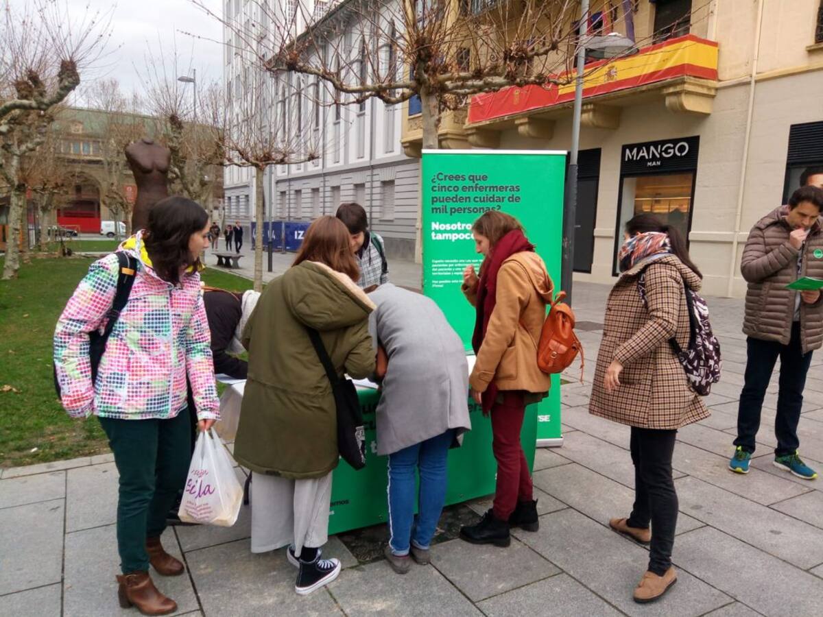 Las enfermeras navarras critican su excesiva carga de trabajo