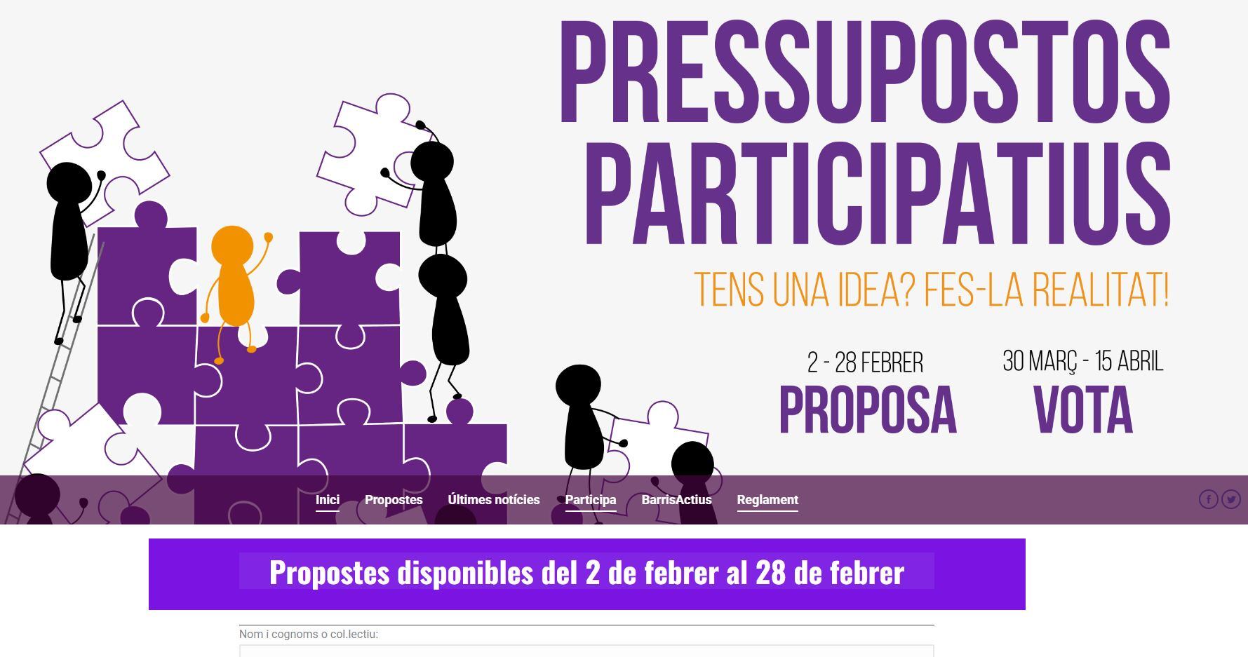 Presupuestos Participativos Gandia 2026