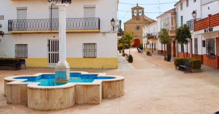 Una calle de la pedanía de El Mármol.