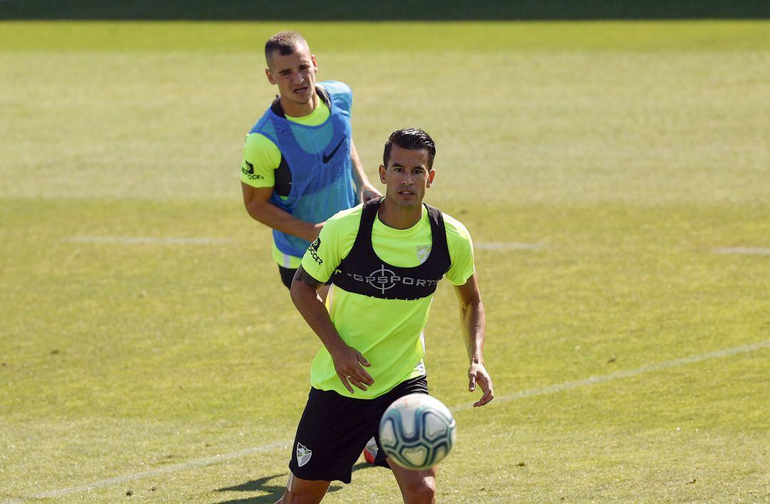 Luis Hernández, en un entrenamiento