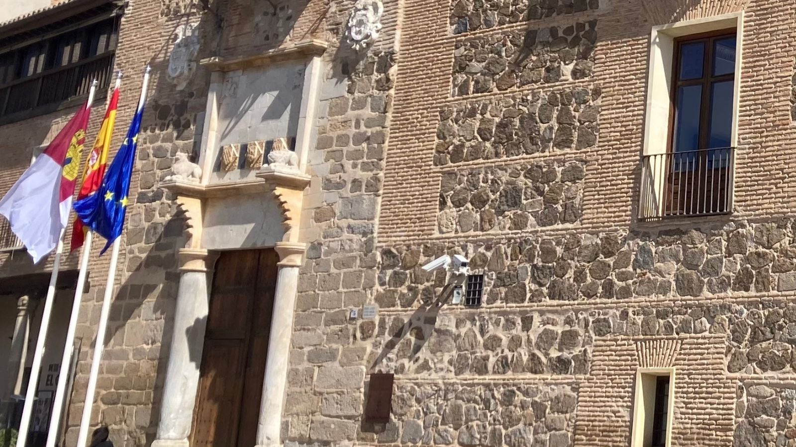 Imagen de archivo de la fachada del Palacio de Fuensalida de Toledo, sede de la presidencia del Gobierno de Castilla-La Mancha