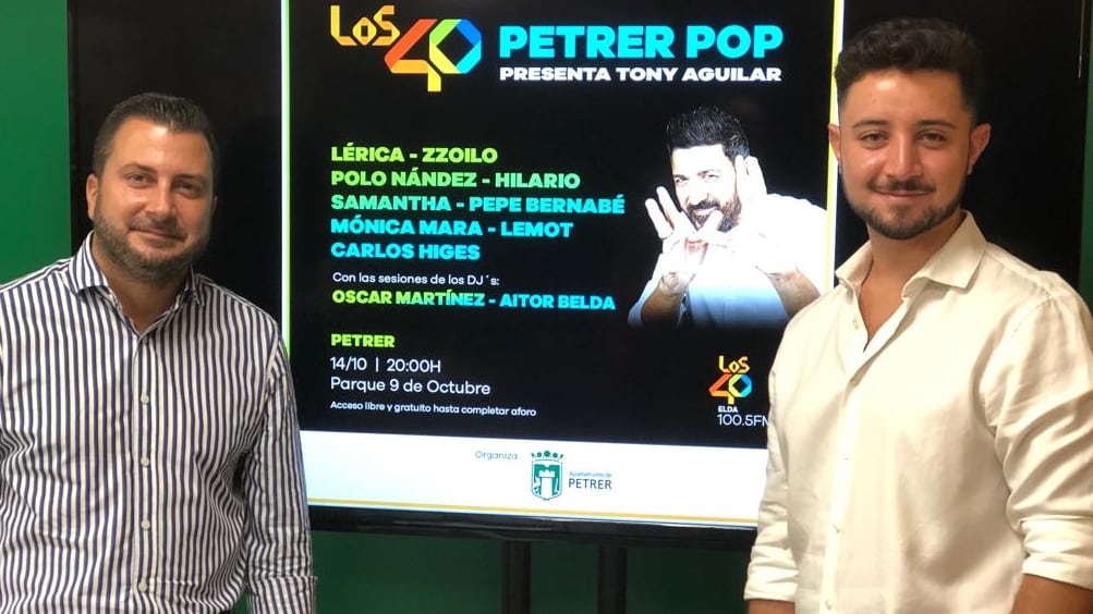 Presentación de la fiesta de Los40 en Petrer