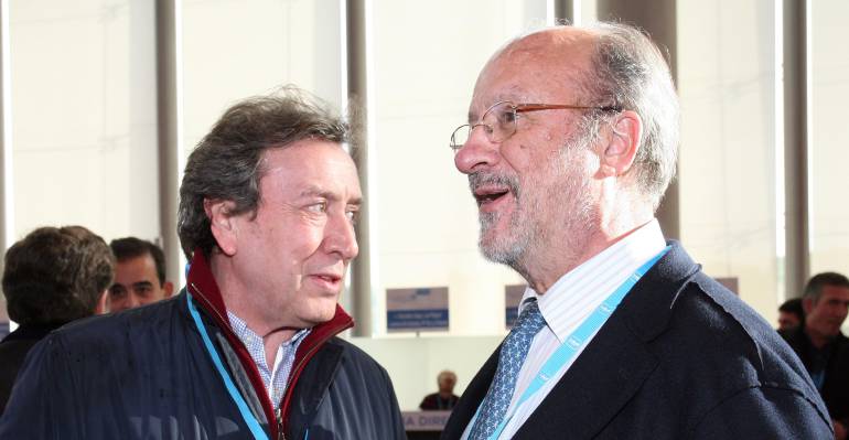 José Antonio de Santiago-Juárez y Javier León de la Riva en la Convención Nacional del Partido Popular celebrada en Valladolid