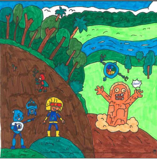 Ariadna Gómez, ganadora del concurso de dibujo organizado por Aqualia