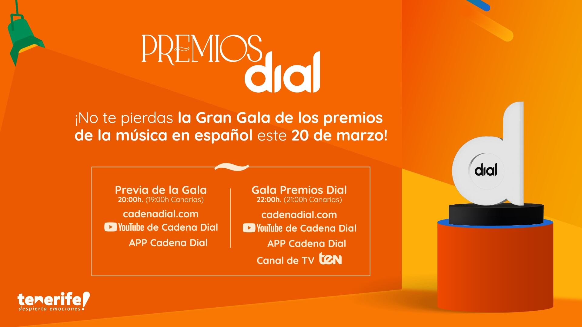 La gala de los premios dial se celebra este jueves