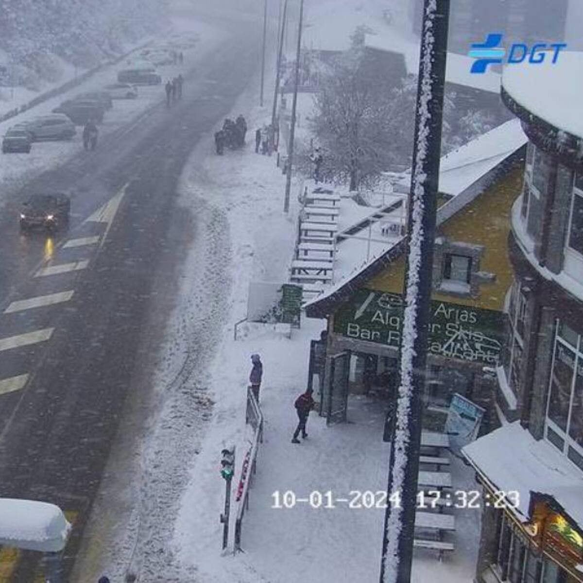 Aviso amarillo por temperaturas de -6 grados en la sierra de Madrid para esta madrugada