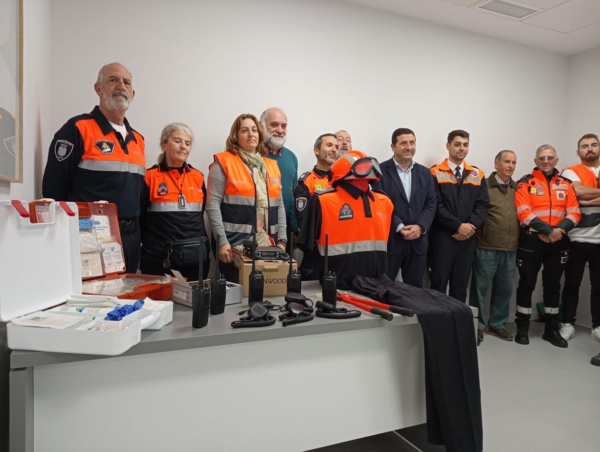 José Ignacio Martínez durante el enceuntro con Protección Civil