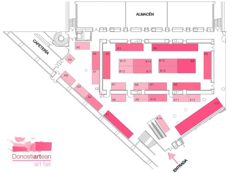 Plano se distribución de la Feria en el Kursaal