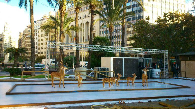 Pista de hielo de la plaza del Ayuntamiento