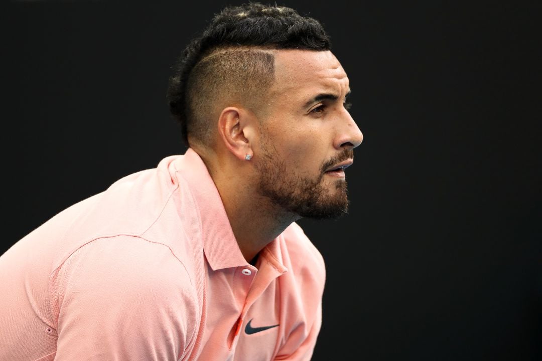 Kyrgios, durante un partido contra Nadal. 