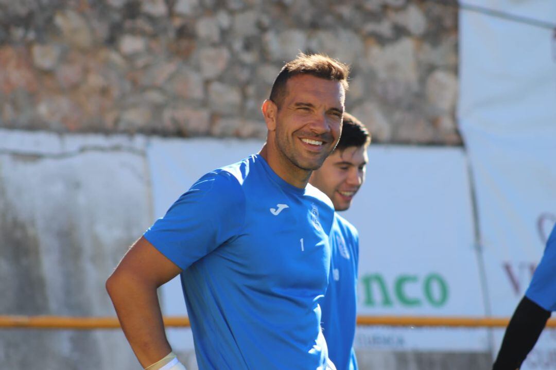 David Sierra en un entrenamiento 