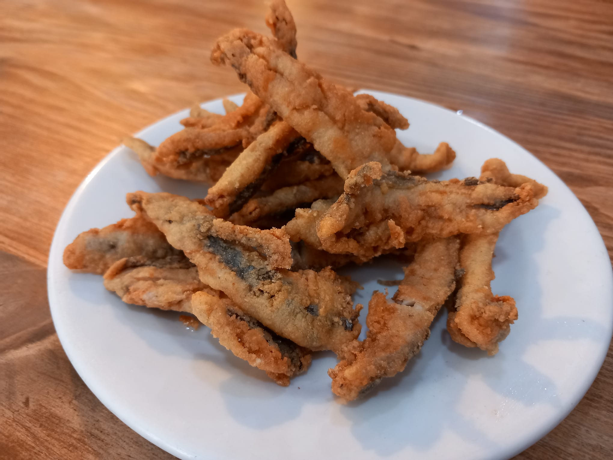 Boquerones en adobo ligero fritos