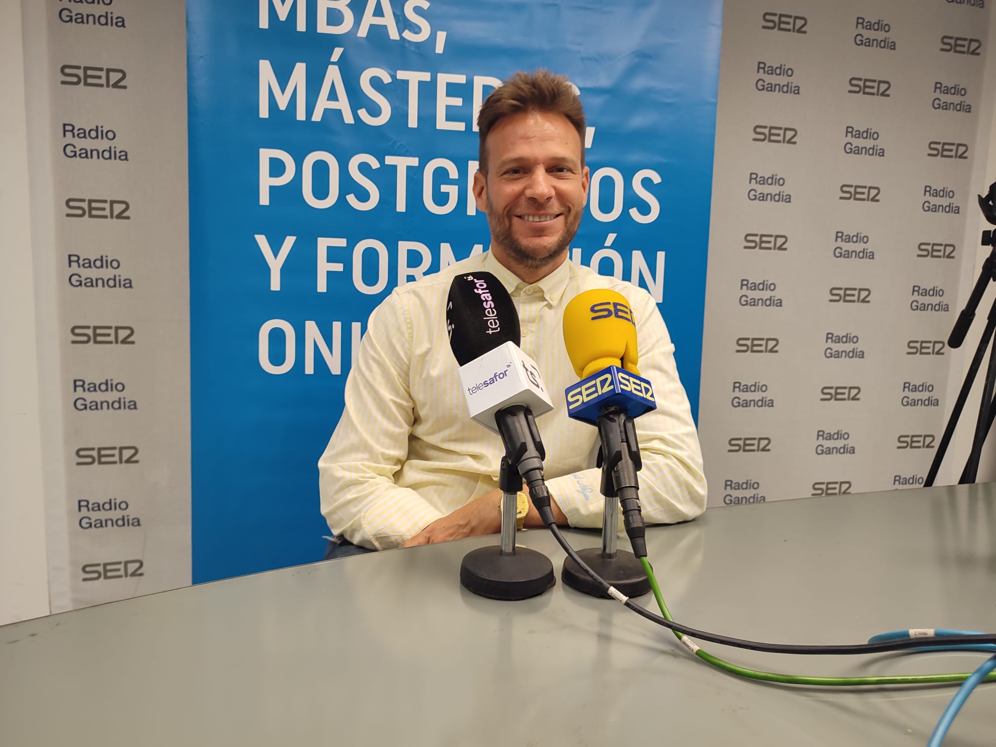 Juan Pablo Tur, presidente de FAES, en el programa SER Empresari@ del Grupo Radio Gandia.