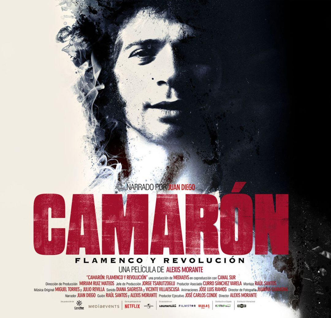 Cartel del documental &quot;Camarón, flamenco y revolución&quot;.