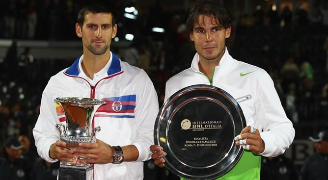 Novak Djokovic, con su torneo de ganador del Masters 1000 de Roma