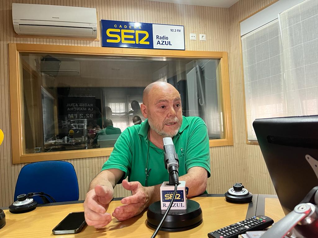 Kiko Santos en los estudios de Radio Azul