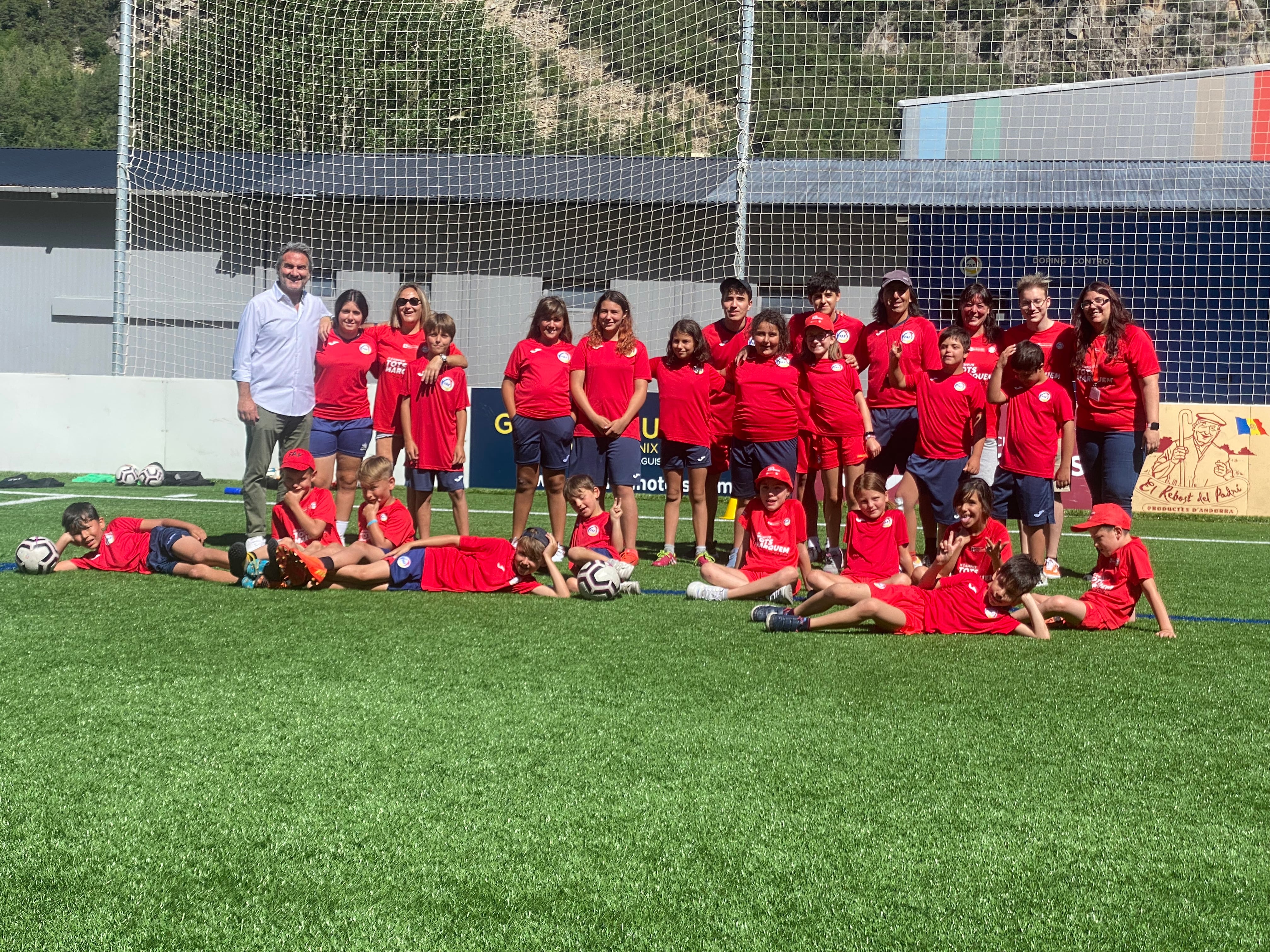 Els infants del campus Tots Marquem.