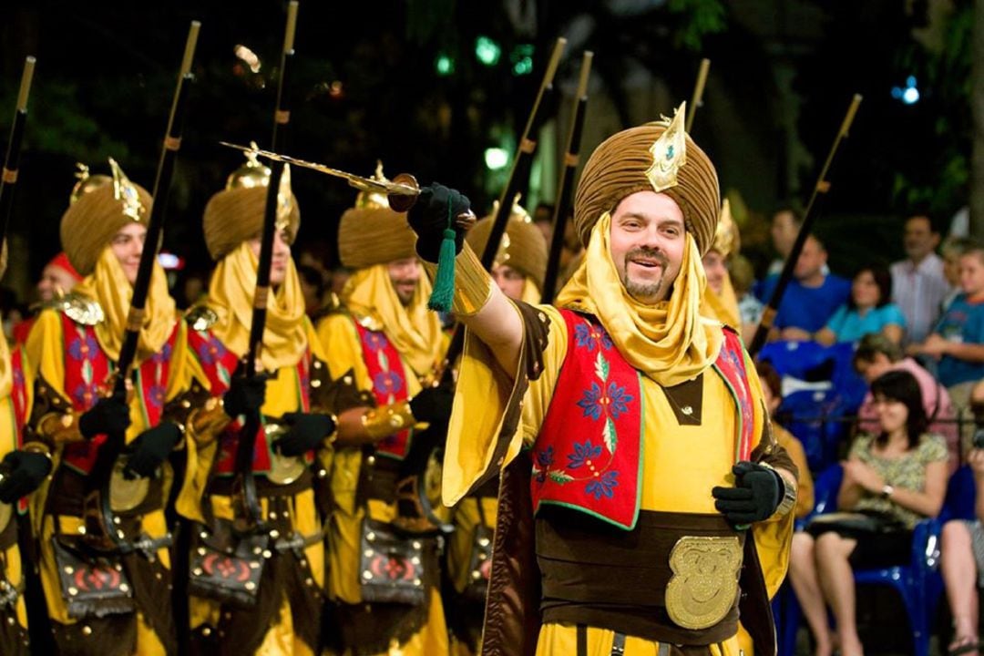 Moros y Cristianos. Benissa.Imagen archivo.