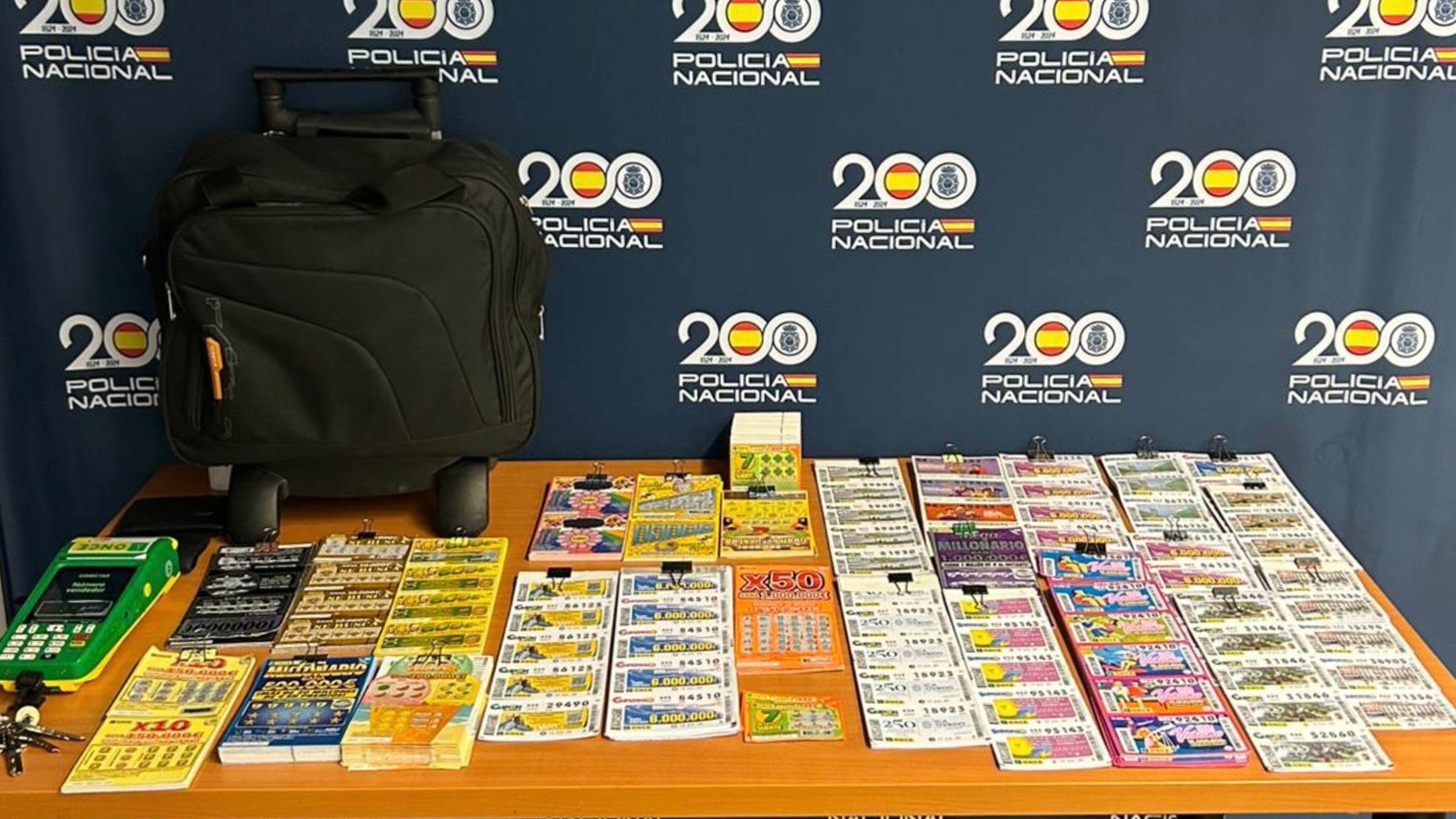 Detenido por robar una mochila a un empleado de la ONCE, que llevaba varios cupones y 1.173 euros