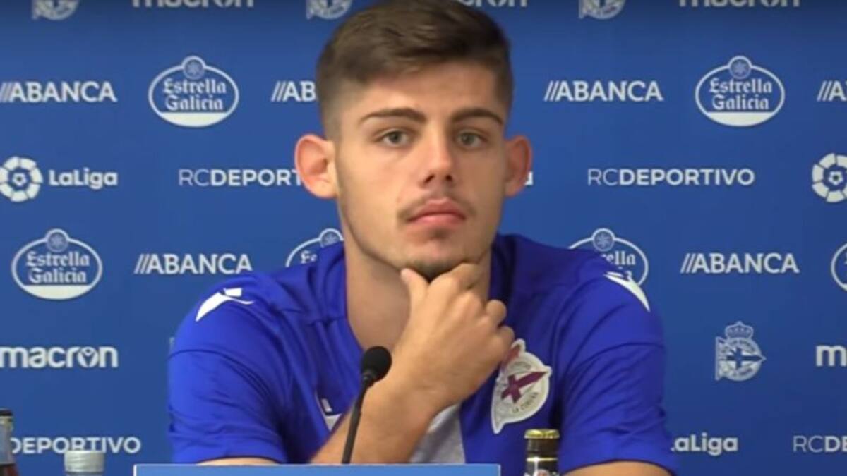 Javi Montero, con la selección española sub'21