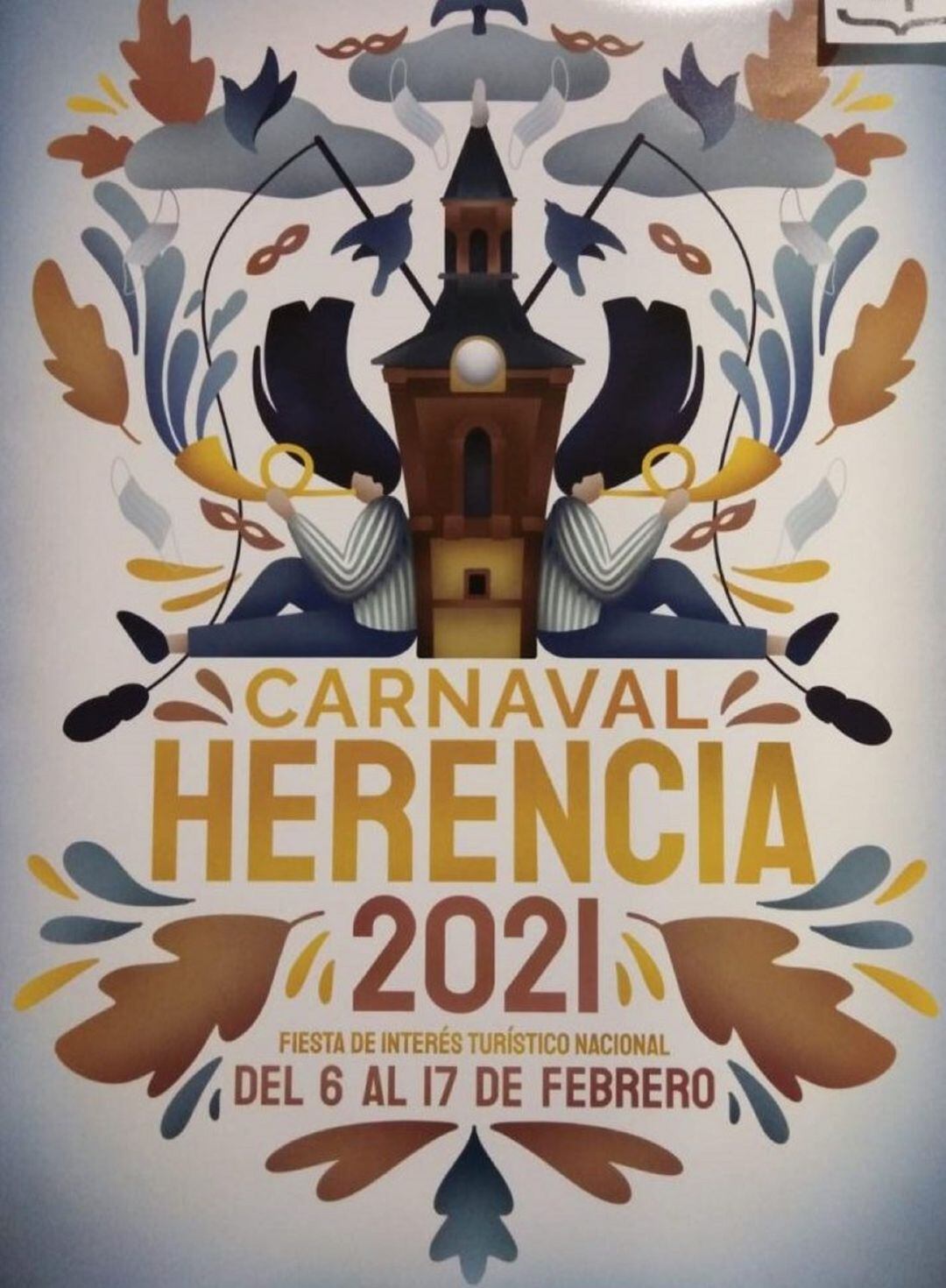 Cartel anunciador del Carnaval de Herencia 2021