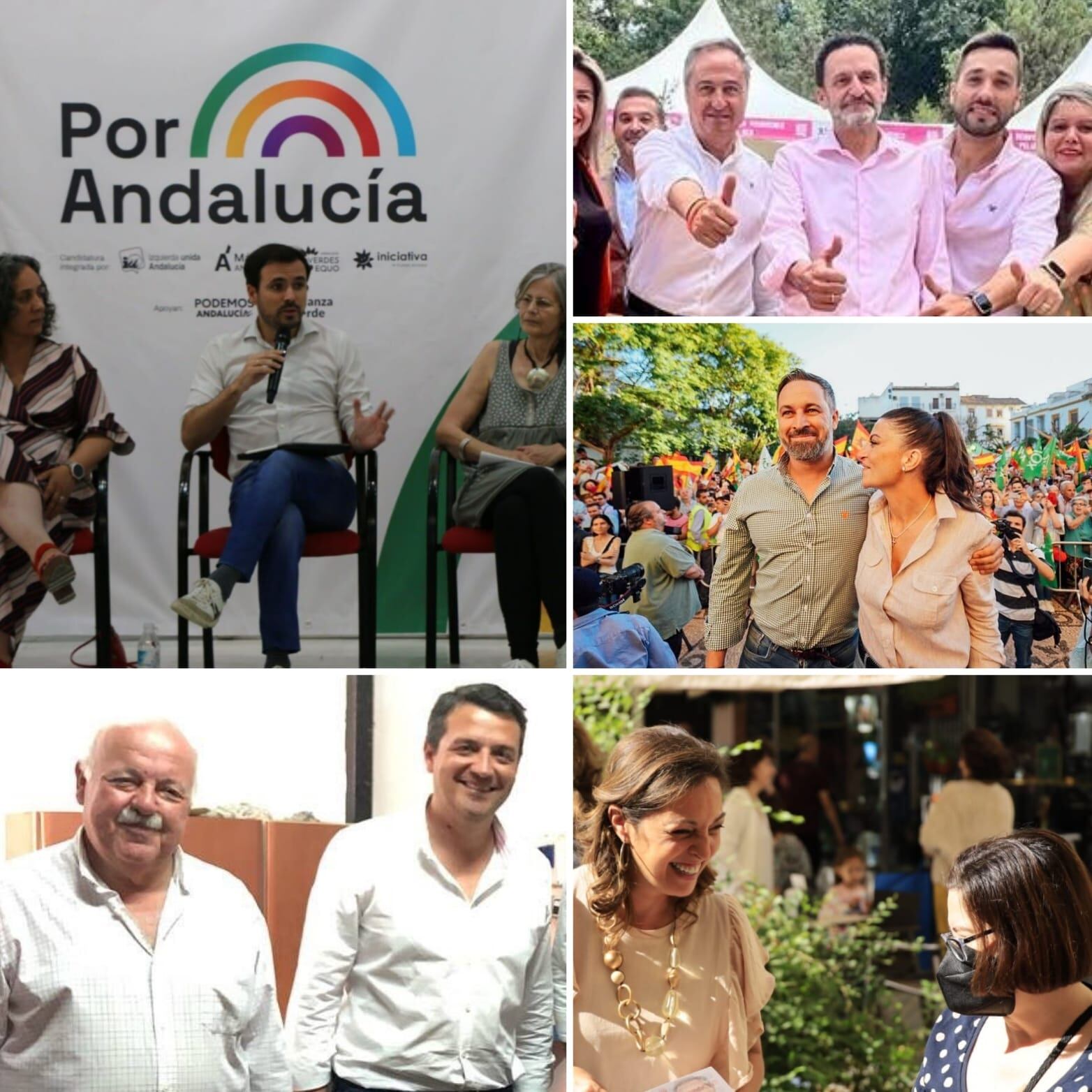 Campaña de las elecciones andaluzas en Córdoba