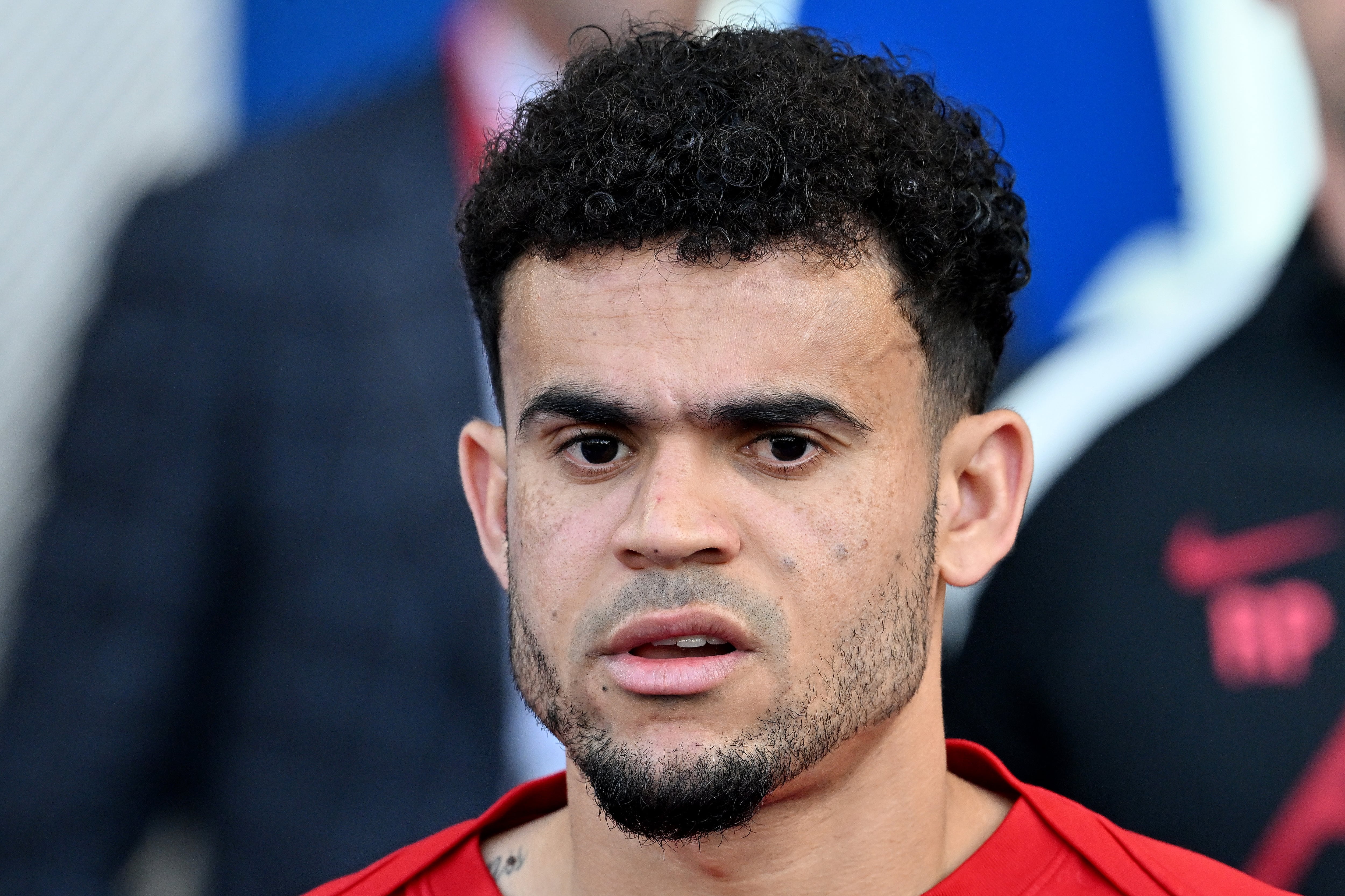 Luis Díaz, en un partido con el Liverpool