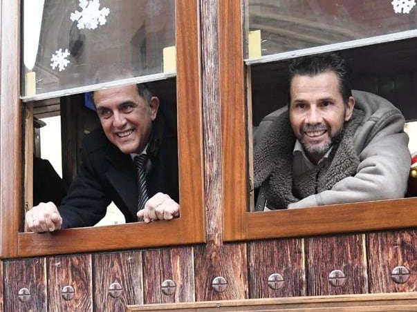 El alcalde, José Antonio Serrano, y el vicealcalde de Murcia, Mario Gómez, en una imagen tomada esta pasada Navidad