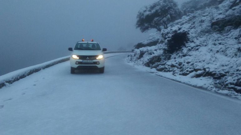 Nieve en la Serra. Foto de Archivo (18/01/23)