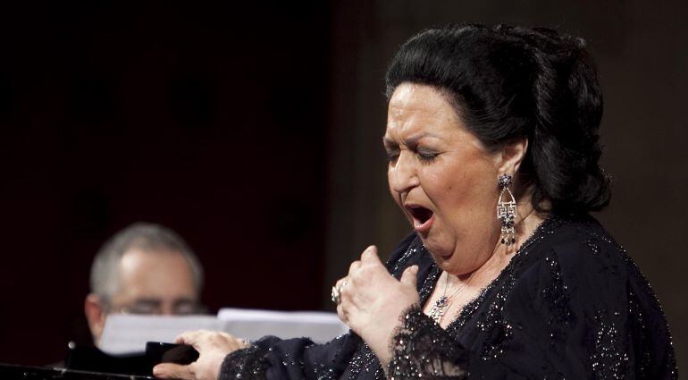 Montserrat Caballé, en una actuación en verano de 2012 en el festival de Perelada 