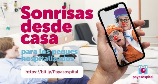 Los niños oncológicos seguirán recibiendo online las sonrisas de Payasospital