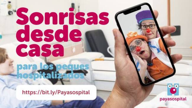 Los niños oncológicos seguirán recibiendo online las sonrisas de Payasospital