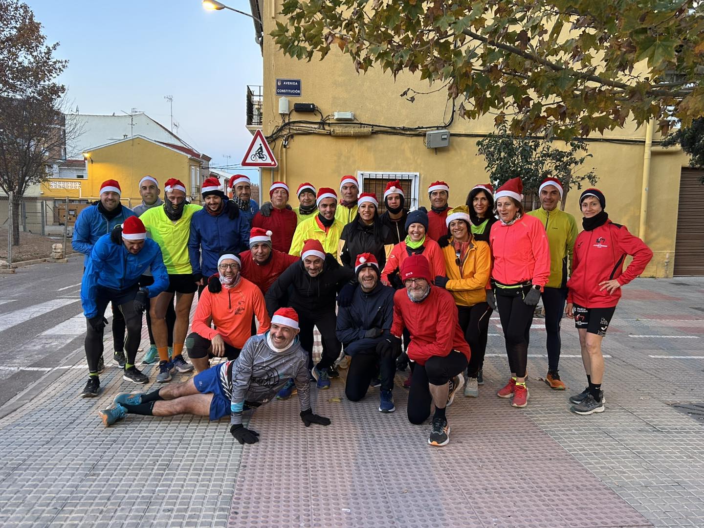 Entrenamiento navideño para la San Silvestre