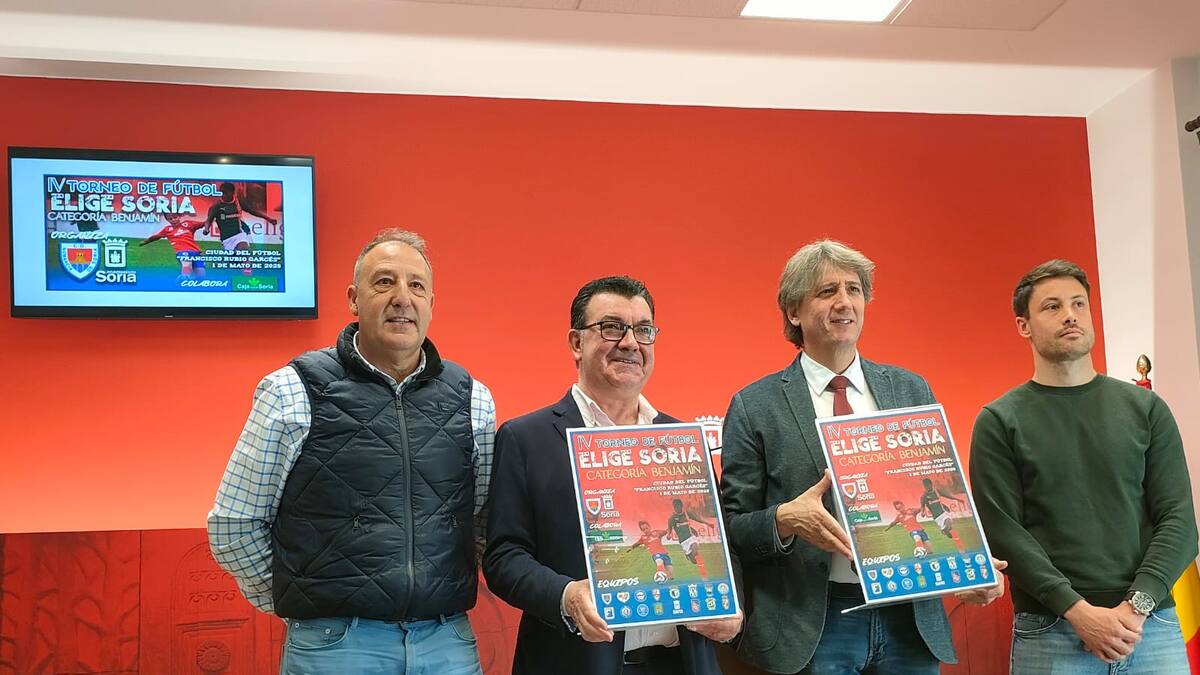 Torneo Fútbol Elige Soria - El IV Torneo de Fútbol Benjamín 'Elige Soria' reunirá a más de 200 jugadores el 1 de mayo