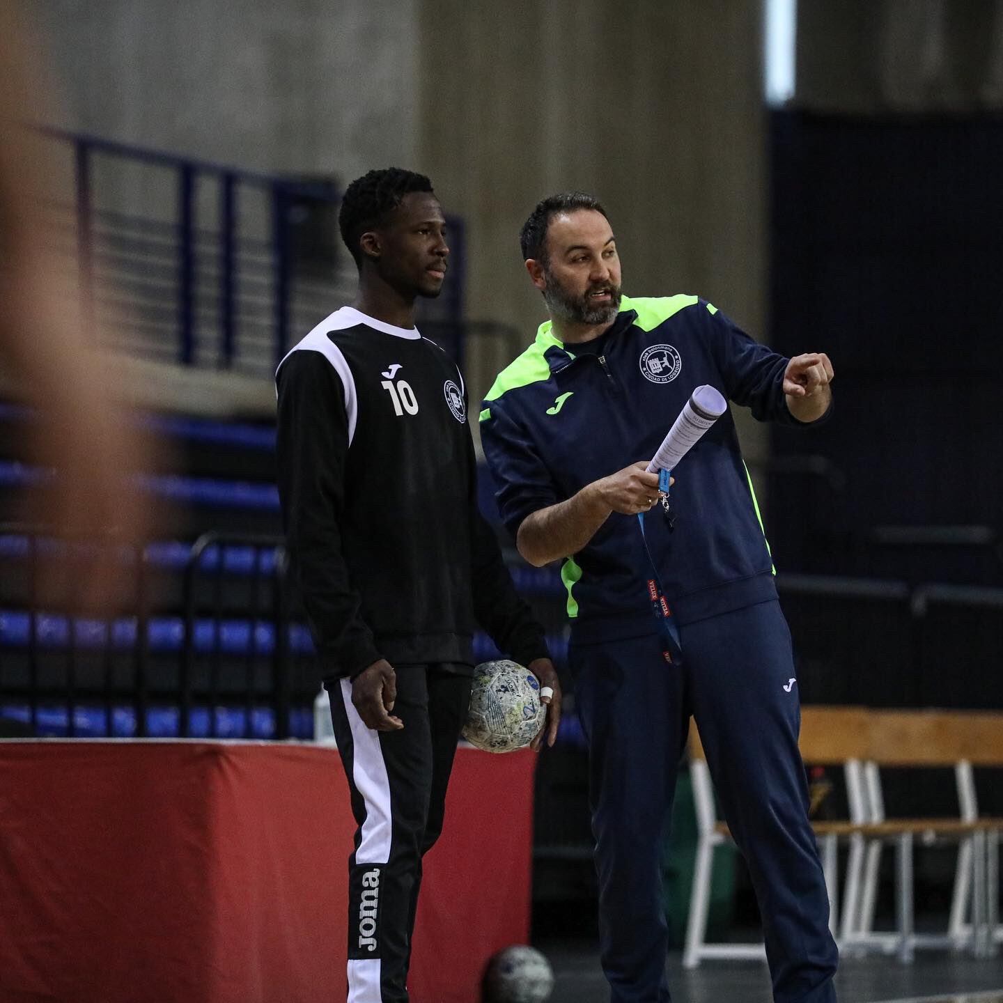 Diocou recibe instrucciones de su nuevo entrenador en Logroño