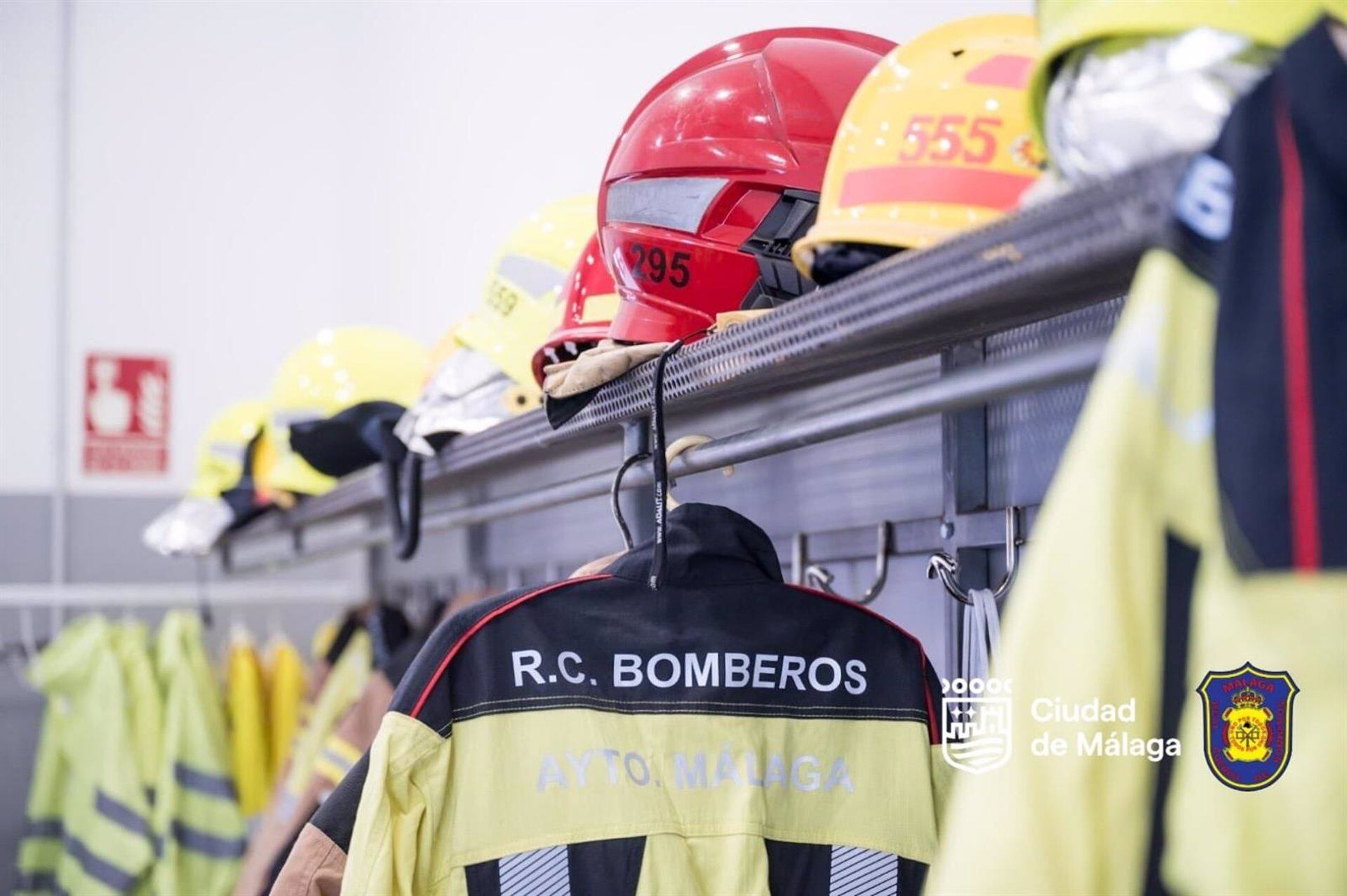 Imagen de archivo del Real Cuerpo de Bomberos de Málaga