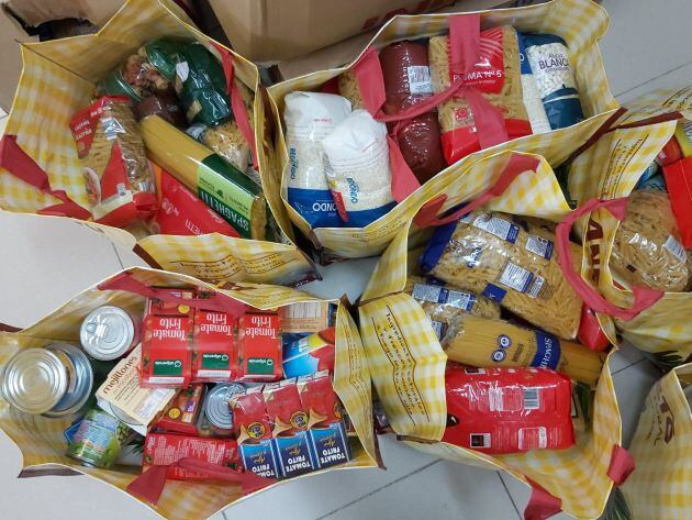 Algunos de los alimentos recogidos en la campaña