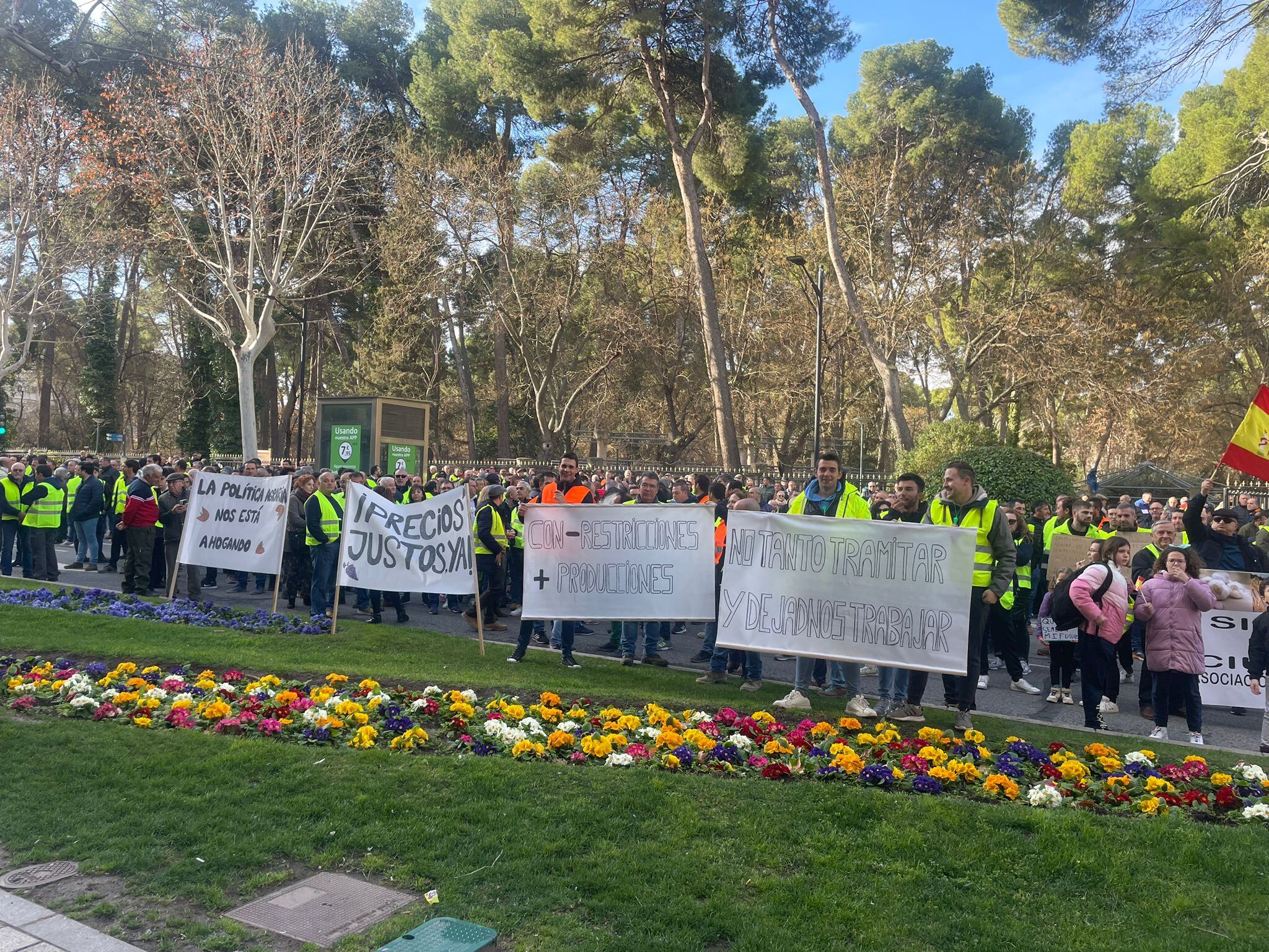Protesta de agricultores en Albacete