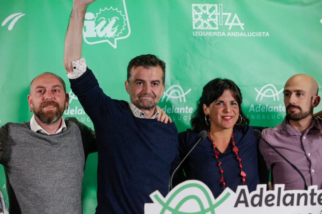 Antonio Maíllo y Teresa Rodríguez tras valorar los resultados de las elecciones andaluzas del 2D