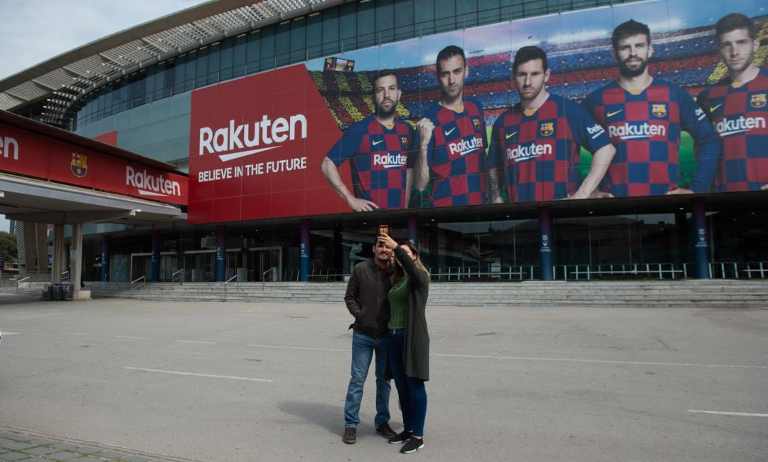 El exterior del Camp Nou.