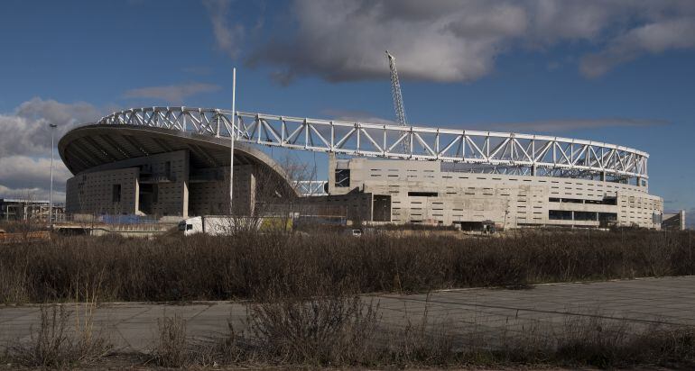 Imagen del Wanda Metropolitano a pocos meses de empezar la Liga 2017 - 2018