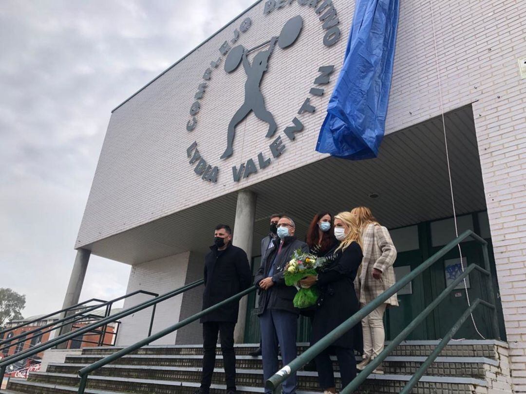 La atleta en el acto de inauguración