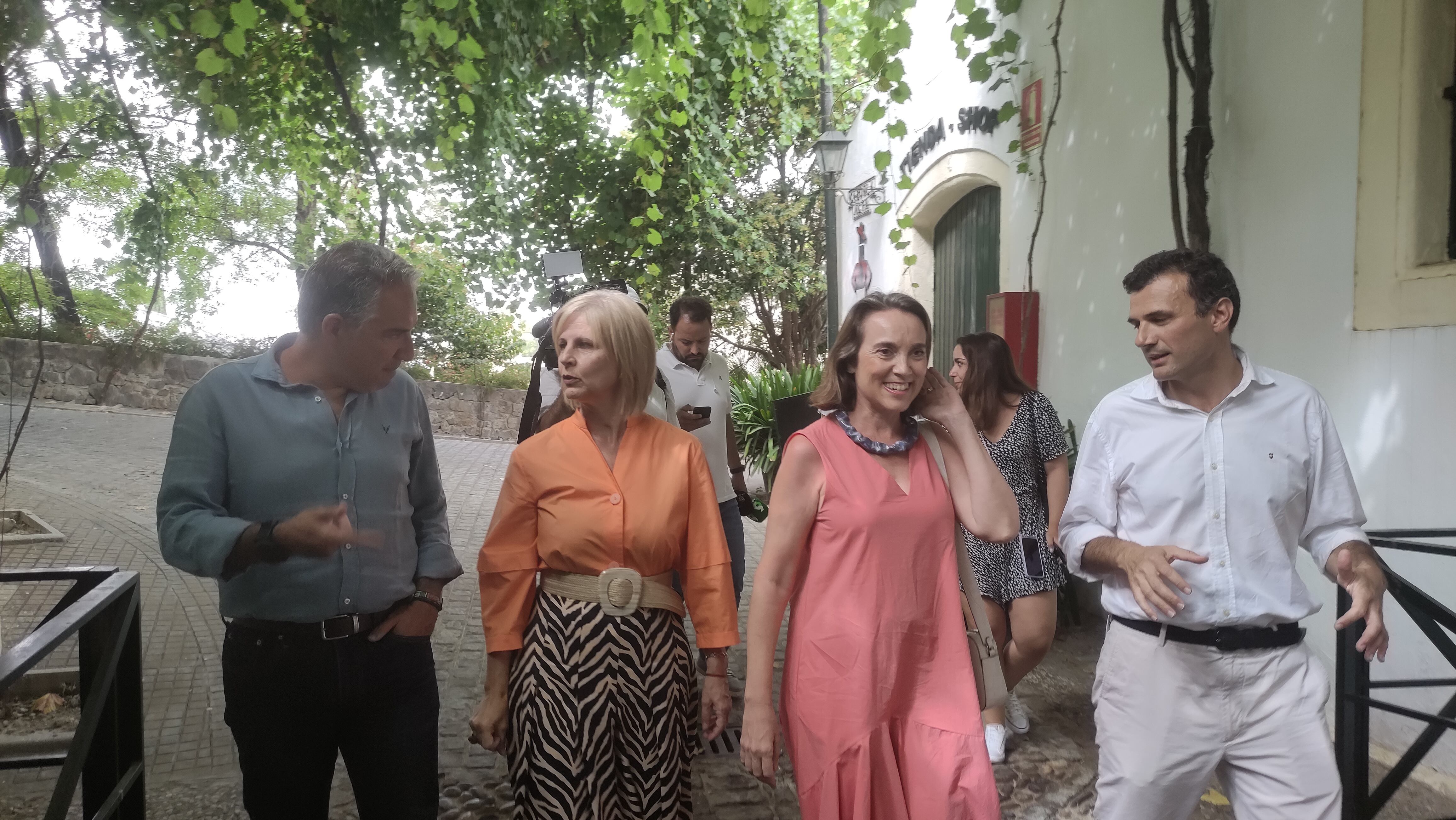 Responsables del PP durante su visita a Jerez